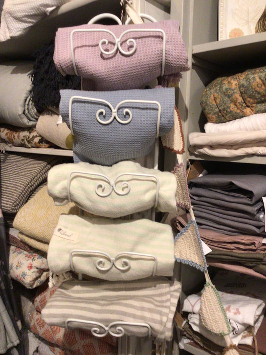 Handtuchhalter antik weiß