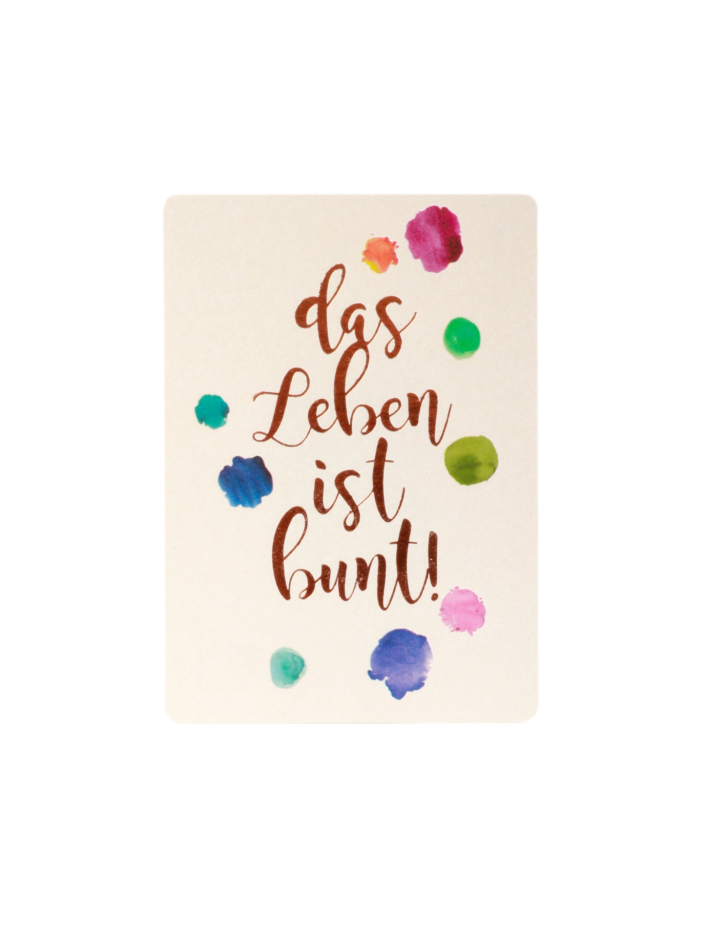 Postkarte "Das Leben ist bunt"