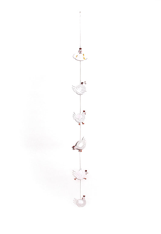 Tiergirlande. Hühner