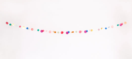 Konfettigirlanden. Punkte