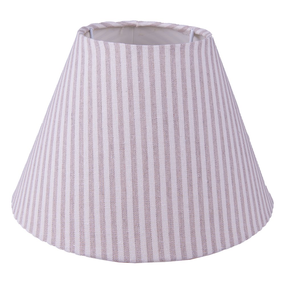 Lampenschirm beige weiß gestreift