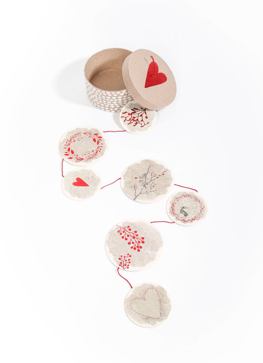 Wintergirlande in der Dose "Herz"