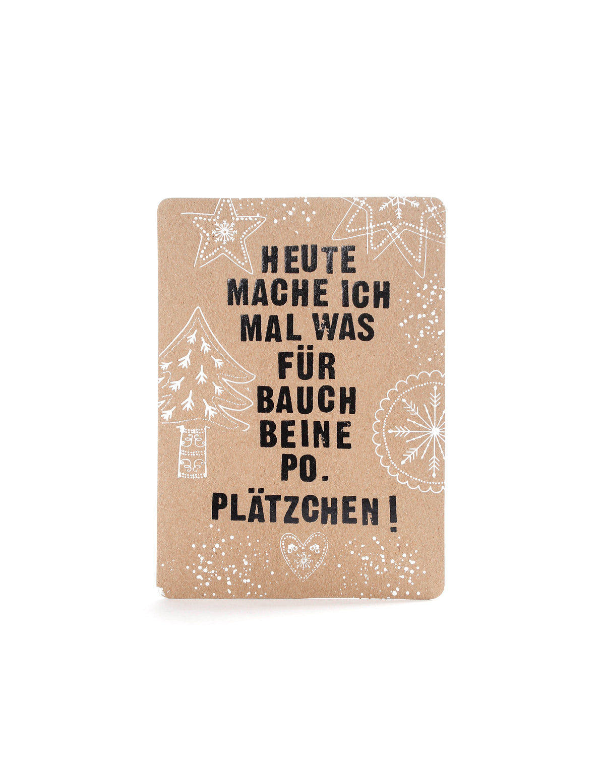 Winter Postkarten. Bauch, Beine, Po...