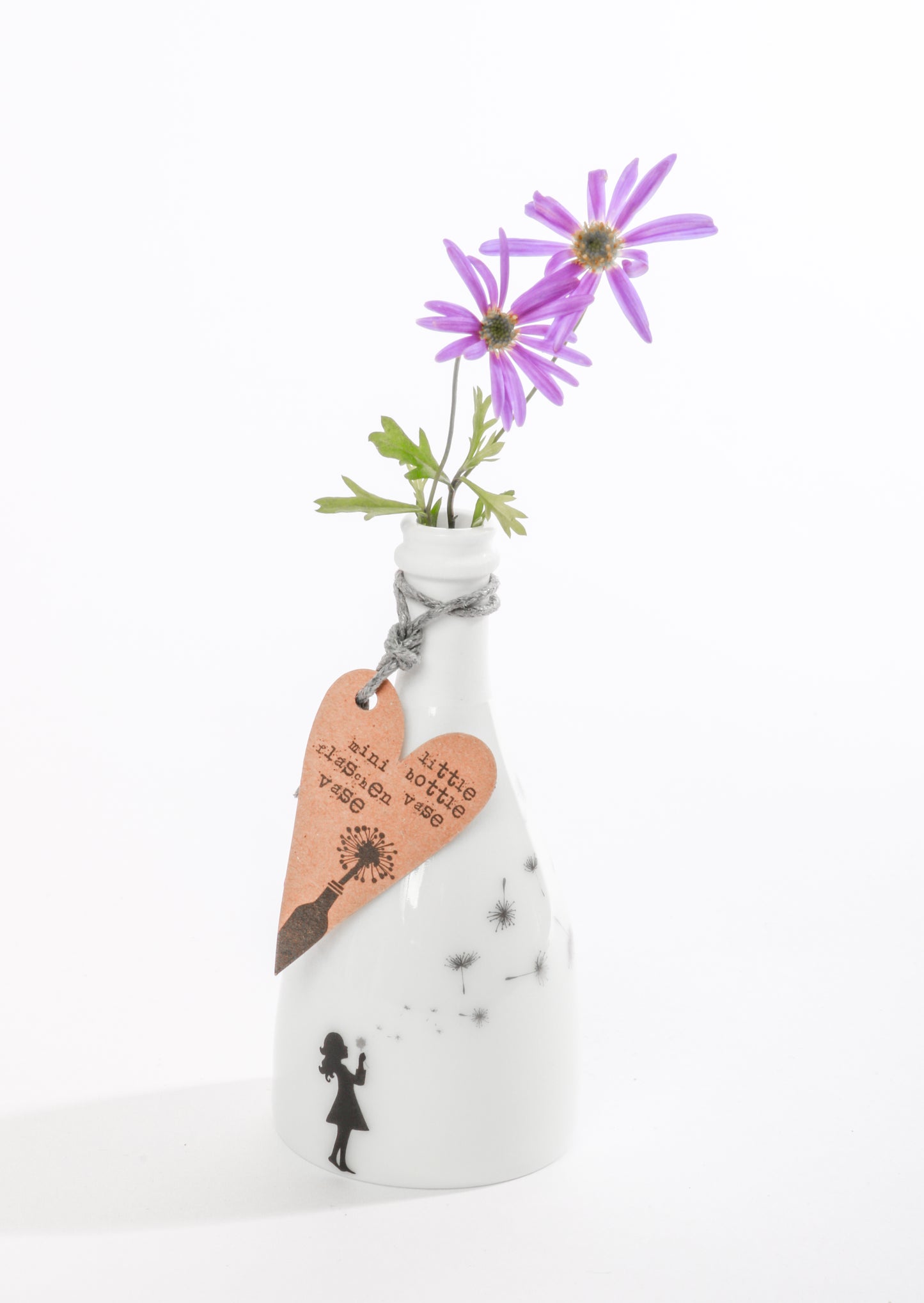 Mini Flaschenvase "Pusteblume"