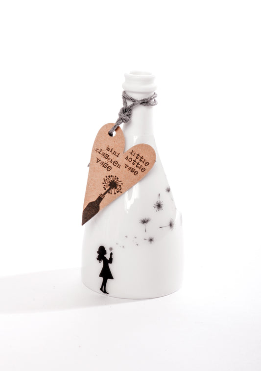 Mini Flaschenvase "Pusteblume"