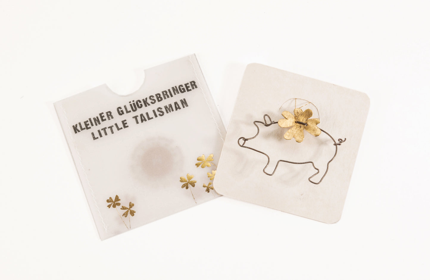 Kleine Goldglücksbringer. Schweinchen