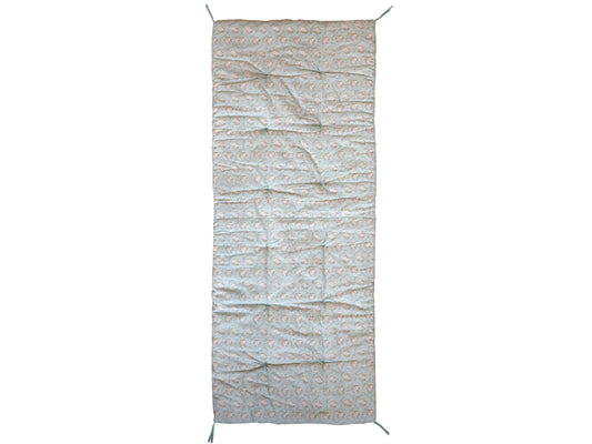 Auflage mit Blumen grün 180x70 cm