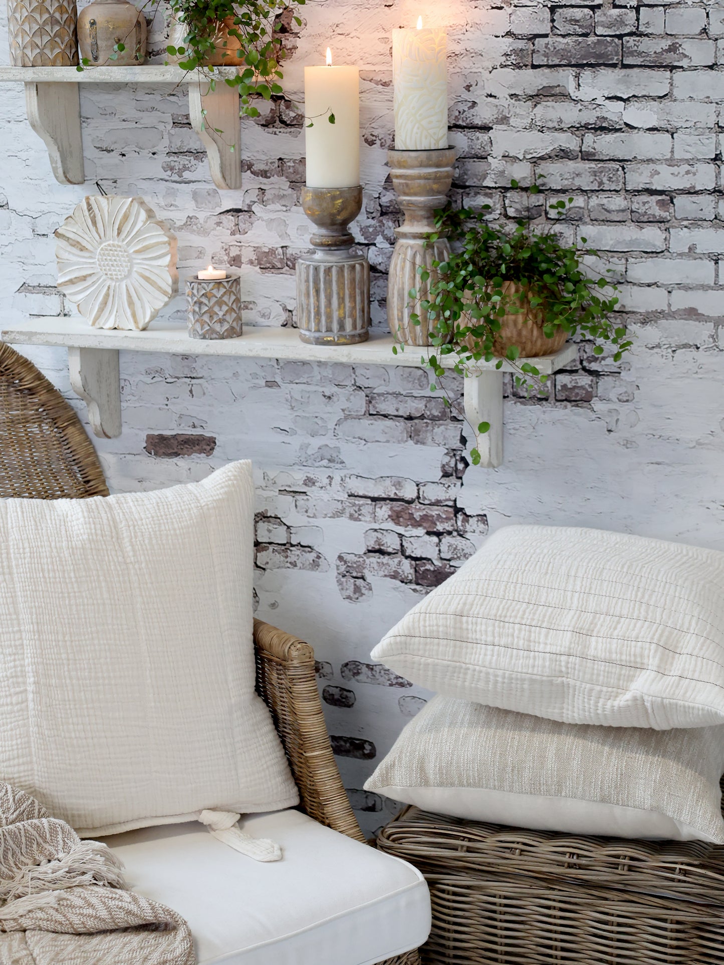 Kissenbezug mit Streifen