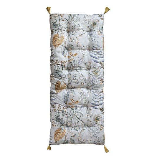 Matratze/Auflage mit Blumenmuster opal 180x70 cm