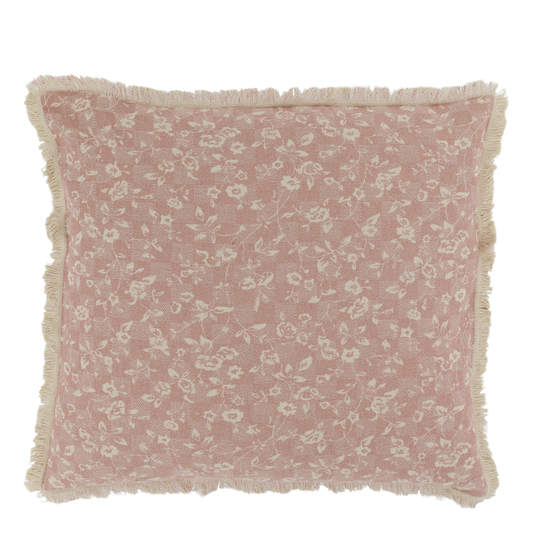 Kissebezug mit Quasten und wilden Rosen