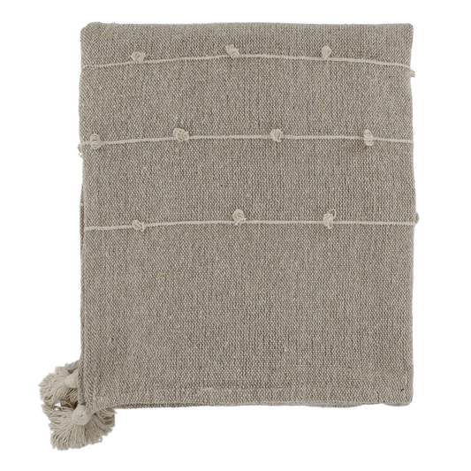 Decke / Bettdecke aus Garnüberschuss latte 260x240cm