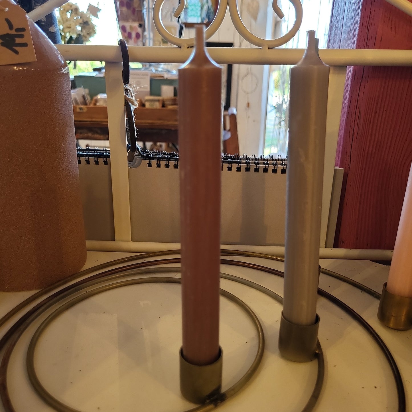 Stabkerze Rosa