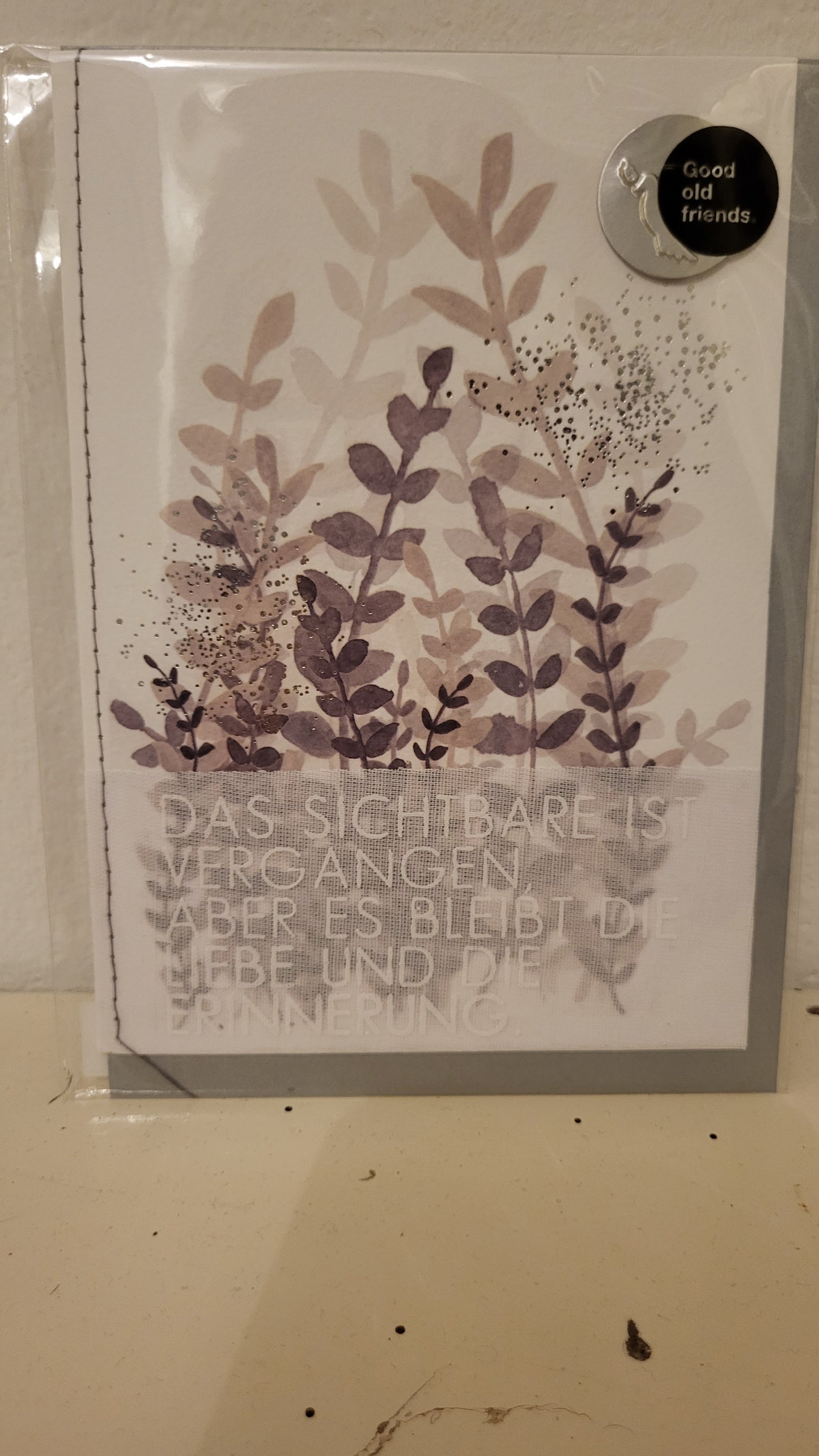 Trauerkarte "Das Sichtbare ist vergangen.."