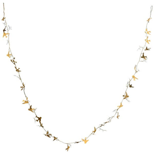 Girlande / Kette Vogel Gold Messing