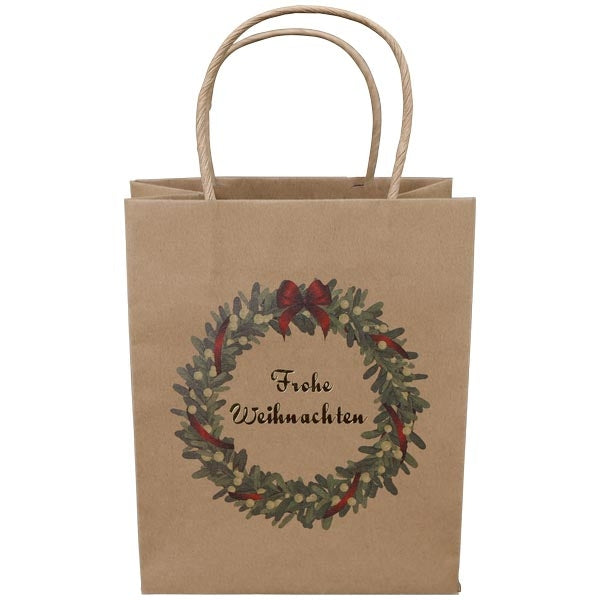 Papiertüte "Frohe Weihnachten"