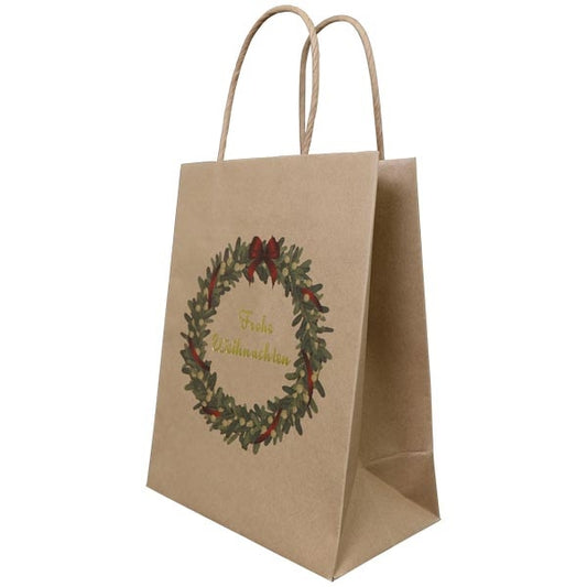 Papiertüte "Frohe Weihnachten"