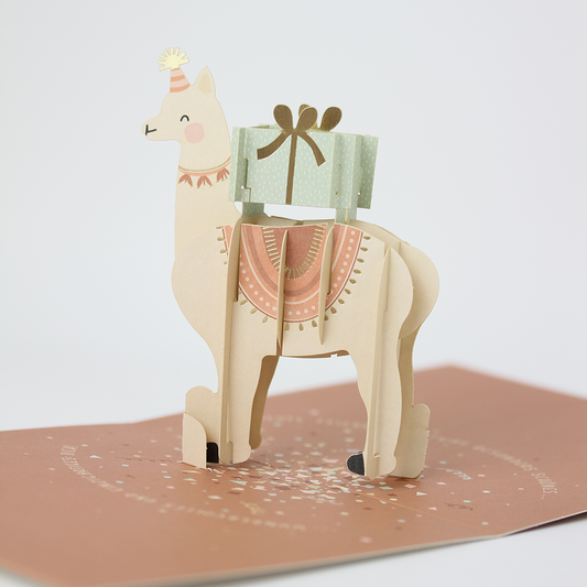 "Lama" Pretty PopUp Cards
