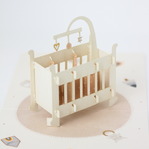 "Zur Geburt" Pretty PopUp Cards