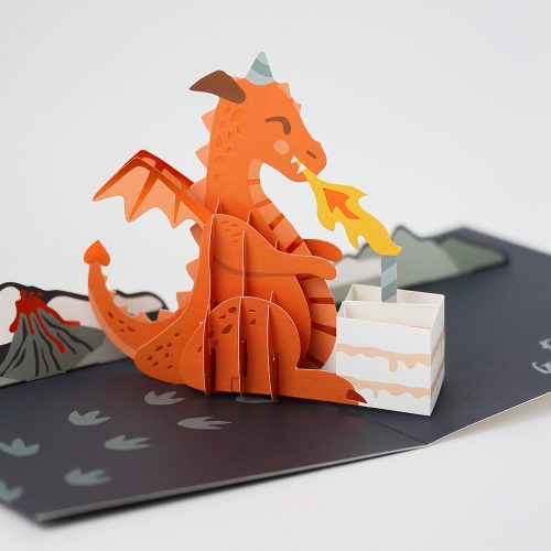 "Drachenstarke Geburtstagsgrüße" Pretty PopUp Cards