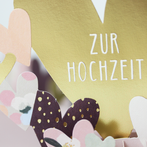 "Zur Hochzeit" Pretty PopUp Cards