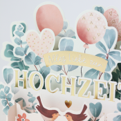 "Alles Liebe zur Hochzeit" Pretty PopUp Cards