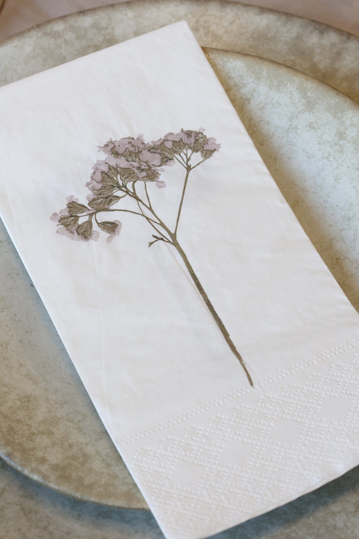 Serviette Blumenstiel