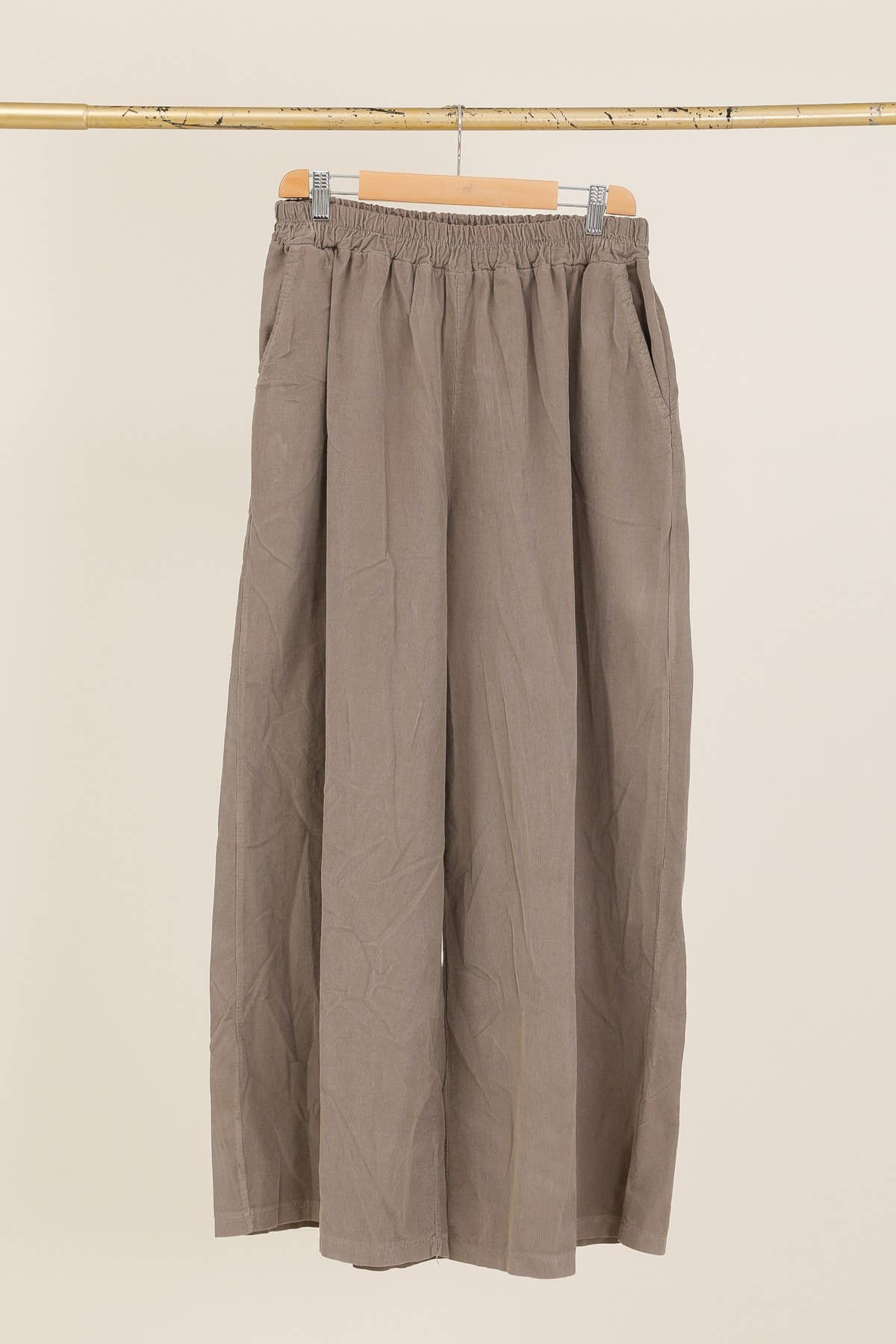 Hose 03249 100% Baumwolle Cord: Taupe