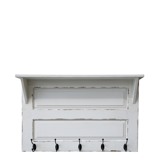 Hakenleiste mit 5 Haken & 1 Regal