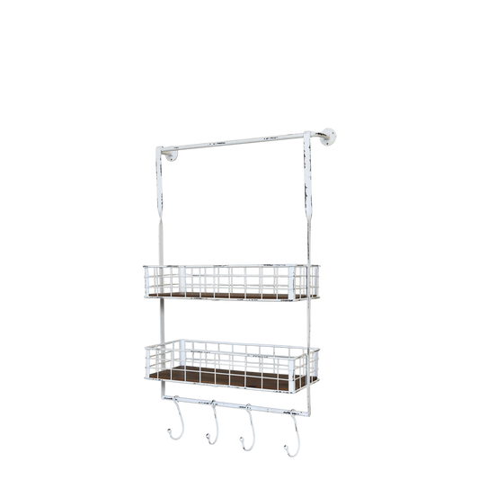 Regal mit Haken und Körben