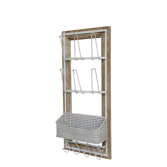 Regal mit Haken und Korb