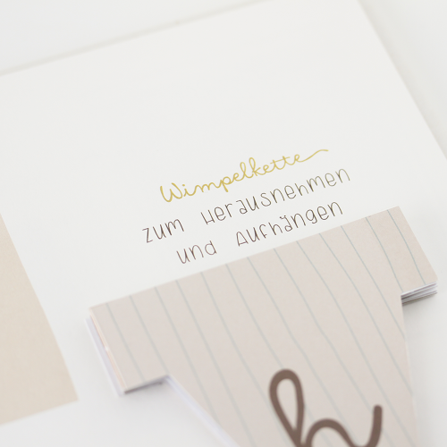 Baby Album mit Stickerei Mein erstes Jahr