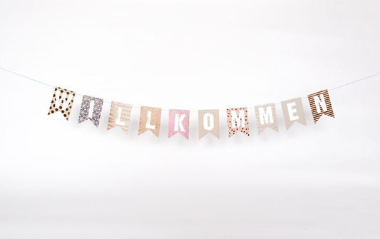 Girlande "Willkommen"