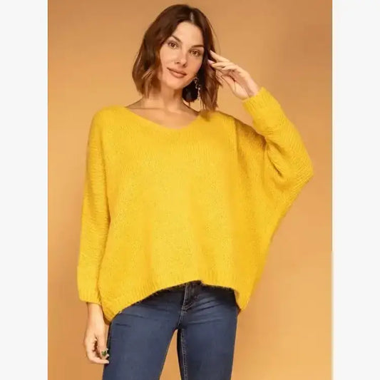 Pullover aus 8 % Wolle, 22 % Mohair, 30 % Polyamid, 40 % Acryl: Azurblau