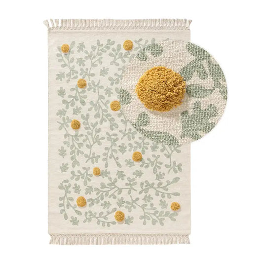 Teppich Hana Cream Green 90x130 cm