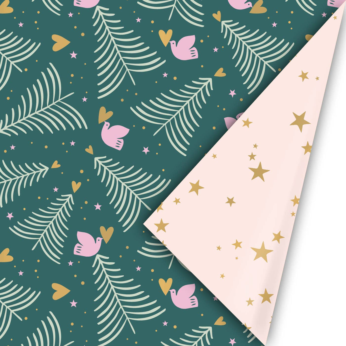 Geschenkpapier – Weihnachten Tannenbaum Dunkelgrün
