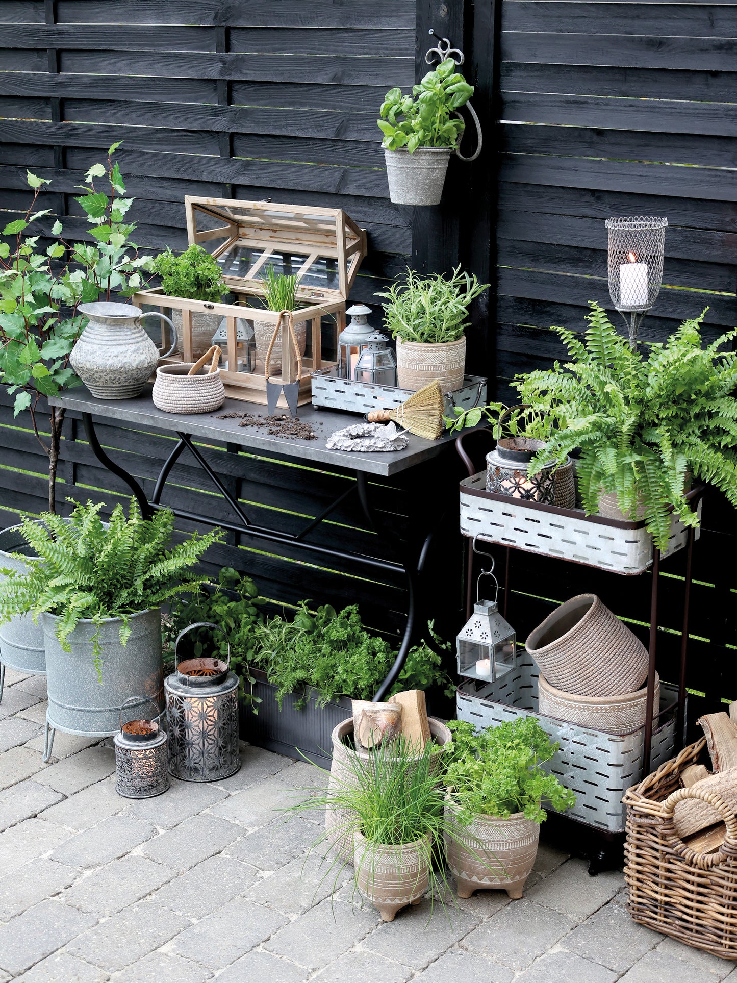 Blumentopf Évron Übertopf mit Geflecht