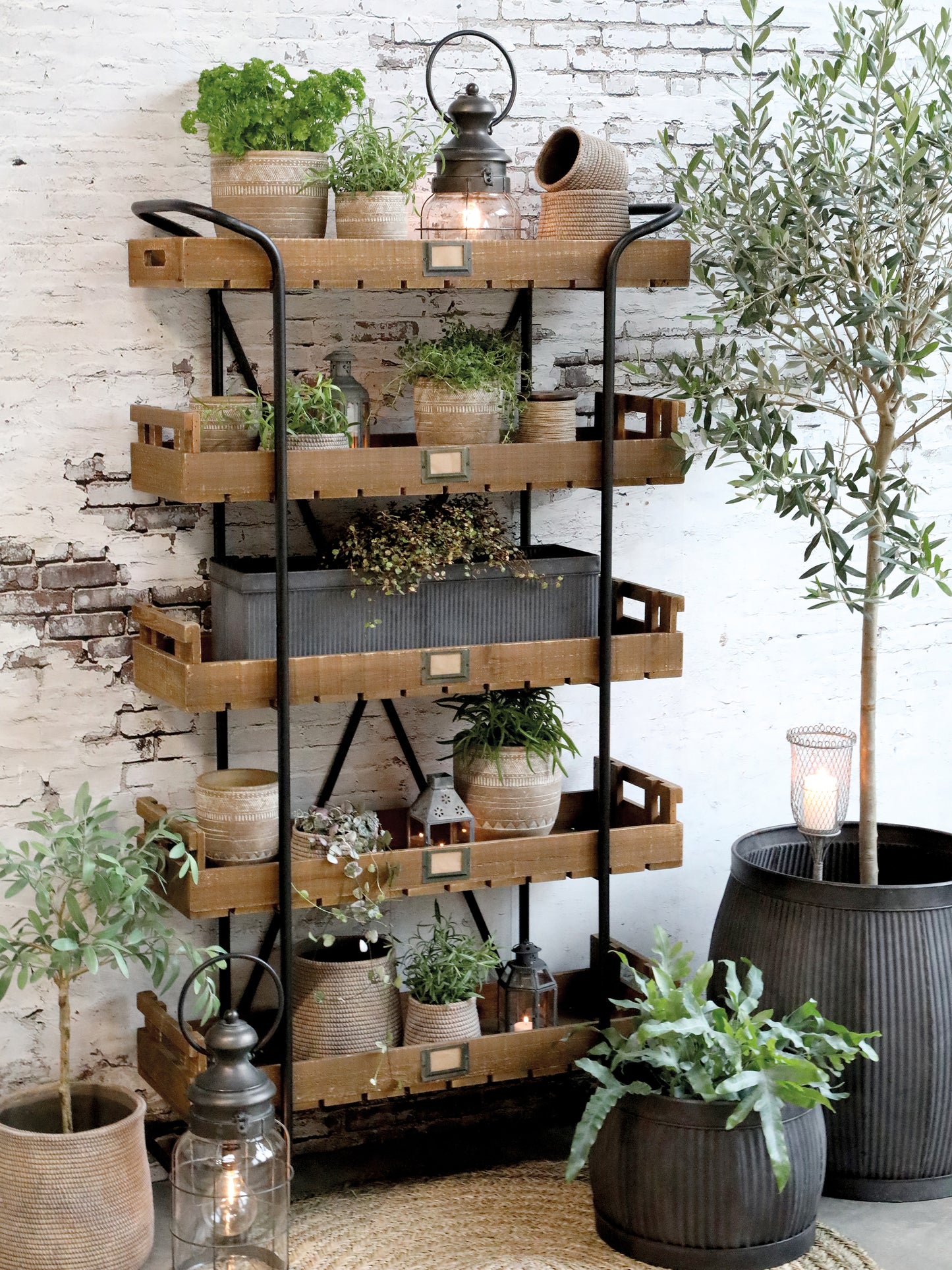 Blumentopf Évron Übertopf mit Geflecht