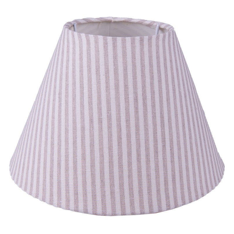 Lampenschirm beige weiß gestreift
