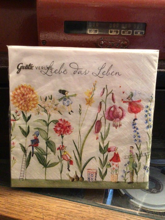 Serviette Liebe das Leben