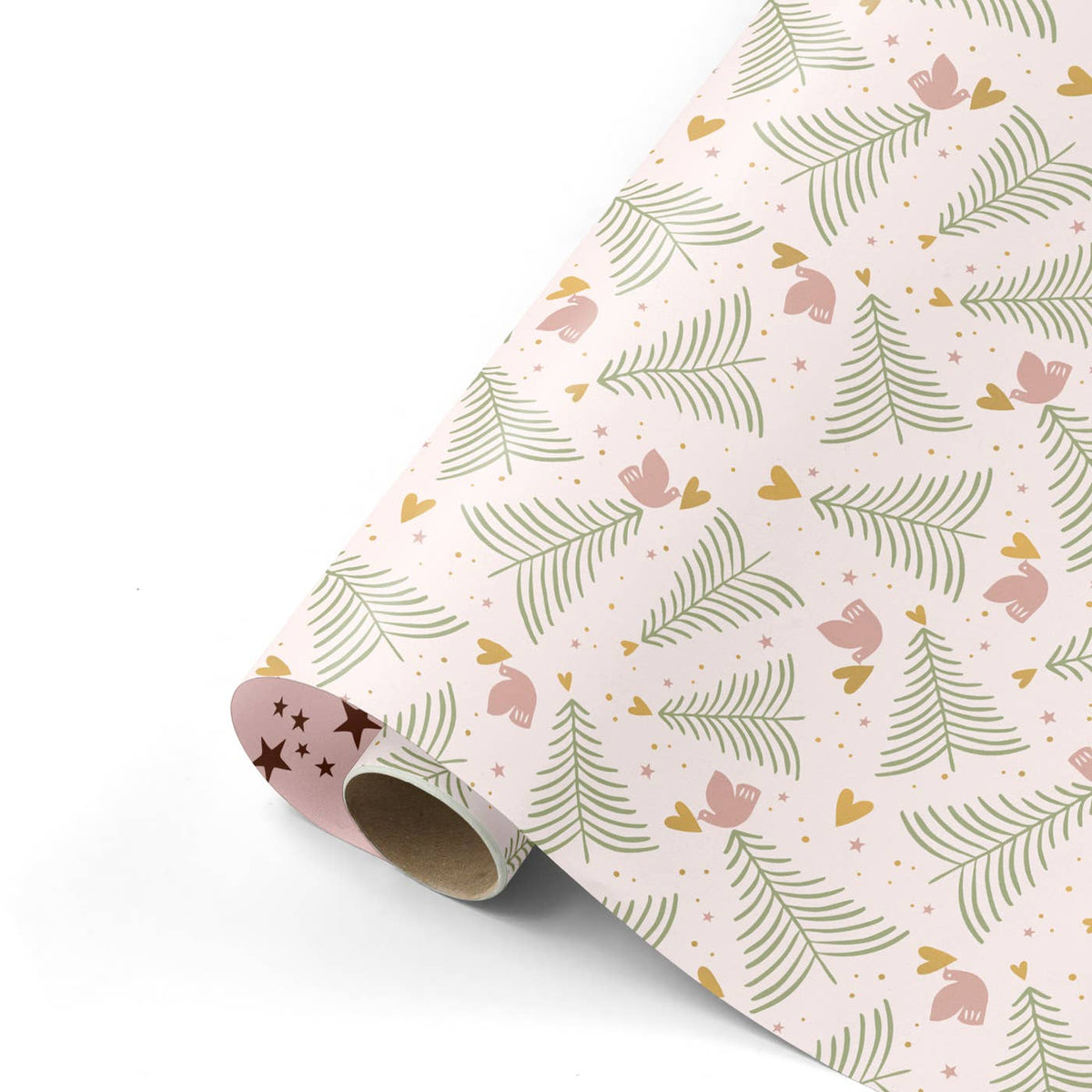 Geschenkpapier – Weihnachten Creme Tannenbaum