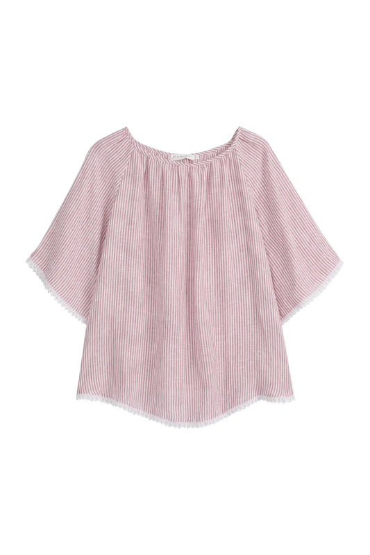 Bluse Alessia Leinen rosa