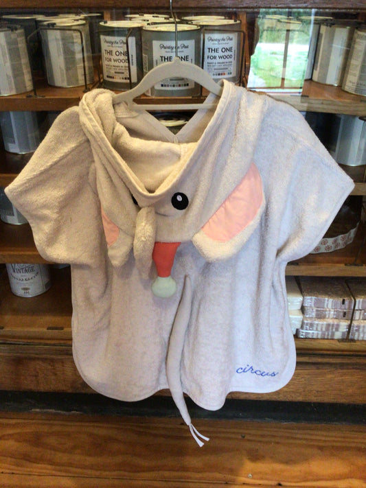Organic Towel Poncho - Elephant