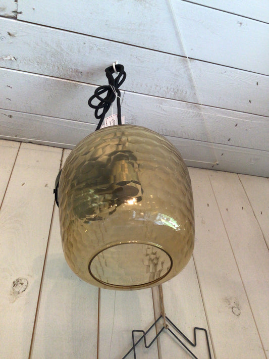 Hängelampe Amber/Gold Retrostyle