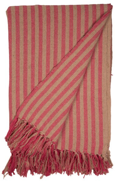 Decke Pink gestreift