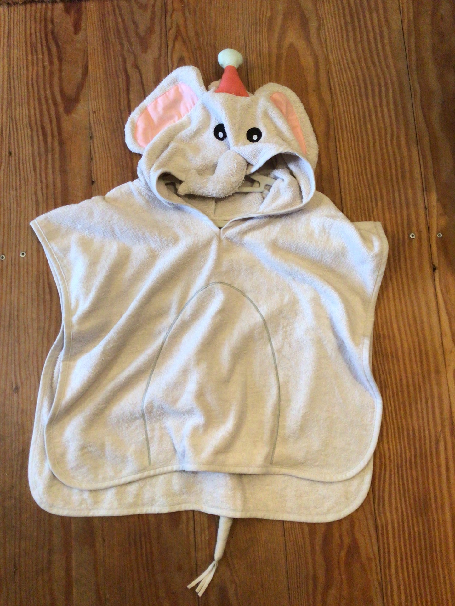 Organic Towel Poncho - Elephant