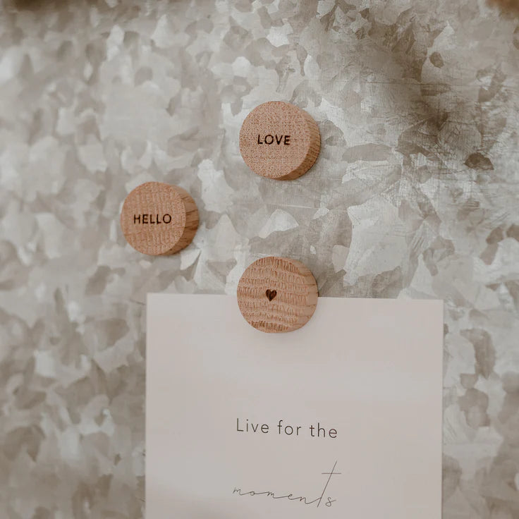 Holzmagnete Hello Love