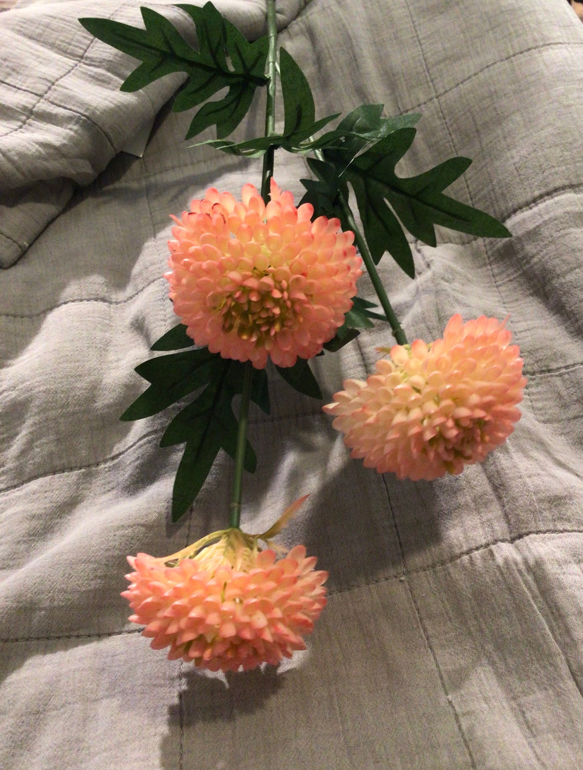 Kunstblume Zinnie Rosé