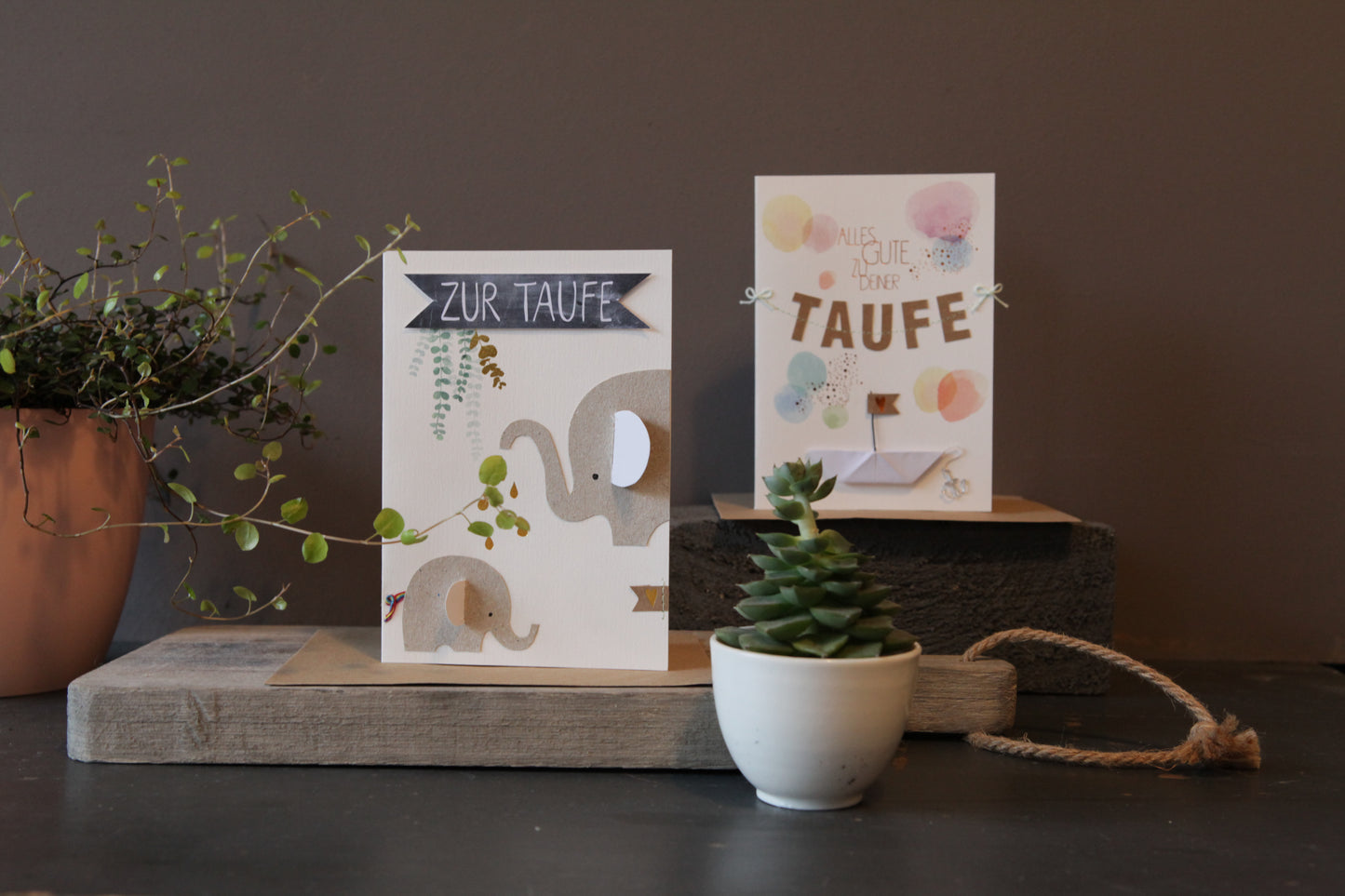 Taufkarte Elefant