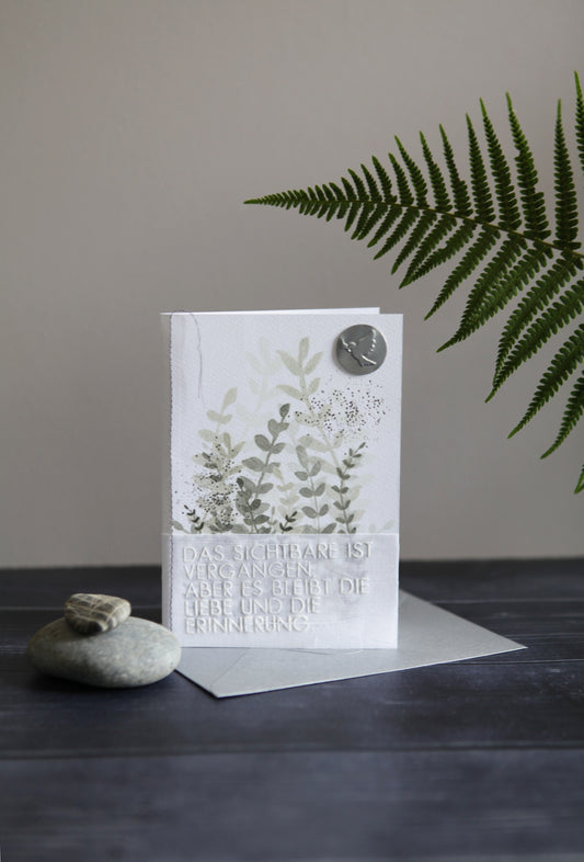 Trauerkarte "Das Sichtbare ist vergangen.."