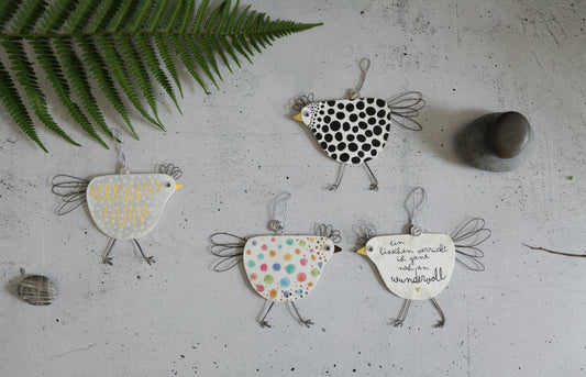 Verrückte Hühner "schwarze Punkte"